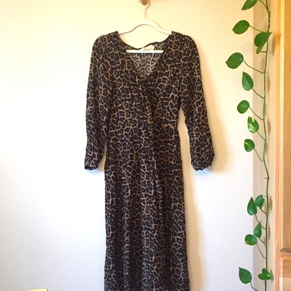 H&M leopard print wrap dress - Picture 3 of 3
